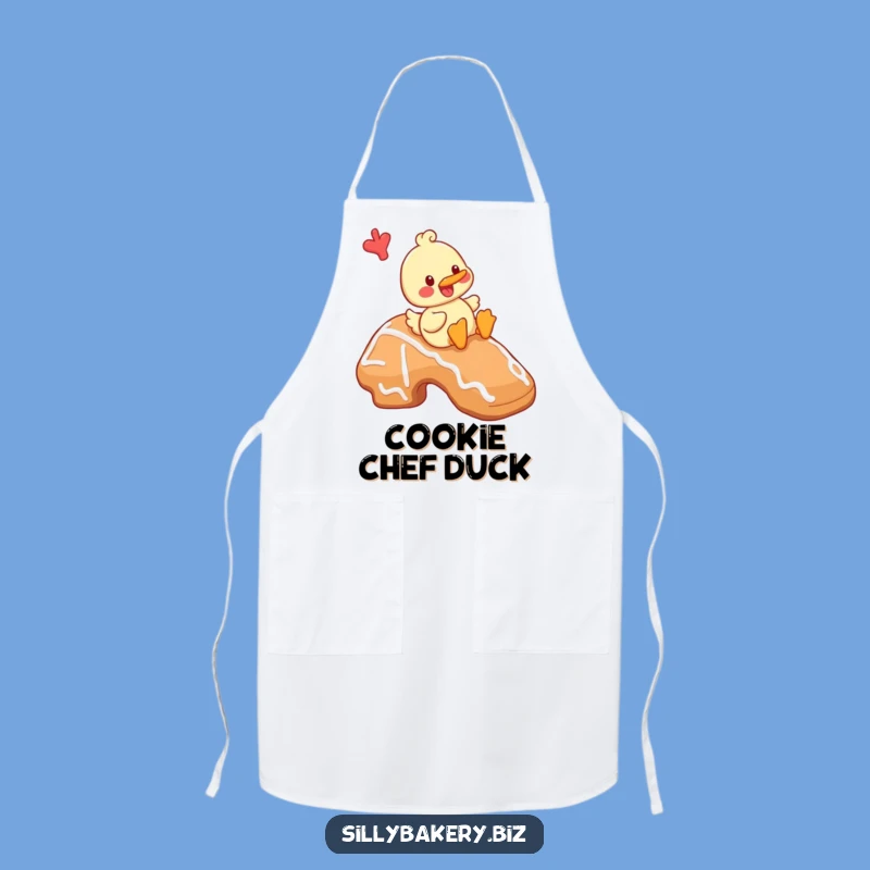 Funny Duck Baking Apron: Hilarious Cartoon Duck Cookie Chef Gift