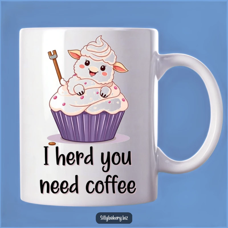 Funny Sheep Frosting Cupcake Mug: A Hilarious Baking Gift for Sheep Lovers