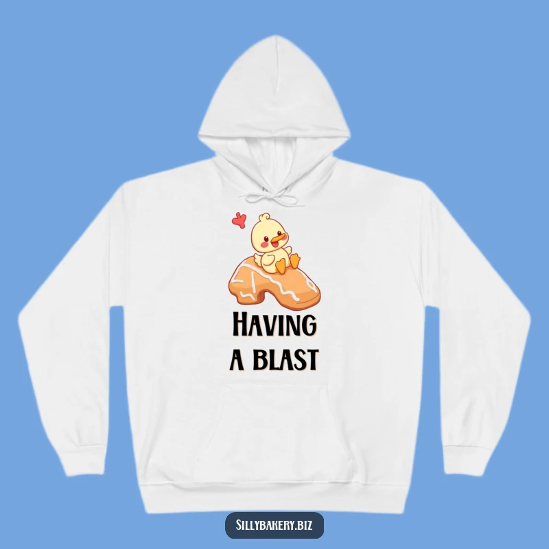 Funny Duck Cookie Hoodie: Cozy Cartoon Duck Baking Sweatshirt Gift