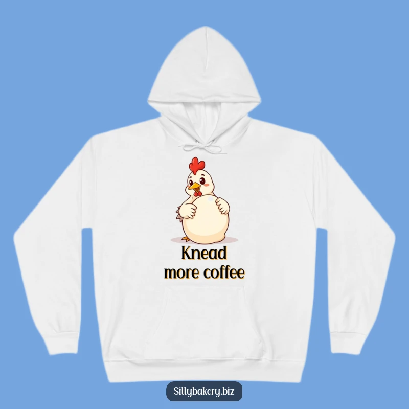 Funny Chicken Dough Hoodie: Cozy Cartoon Chicken Baking Sweatshirt Gift