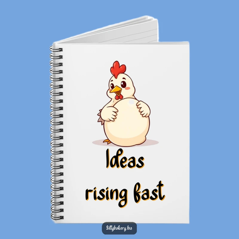 Funny Chicken Dough Notebook: Hilarious Cartoon Chicken Baking Journal Gift