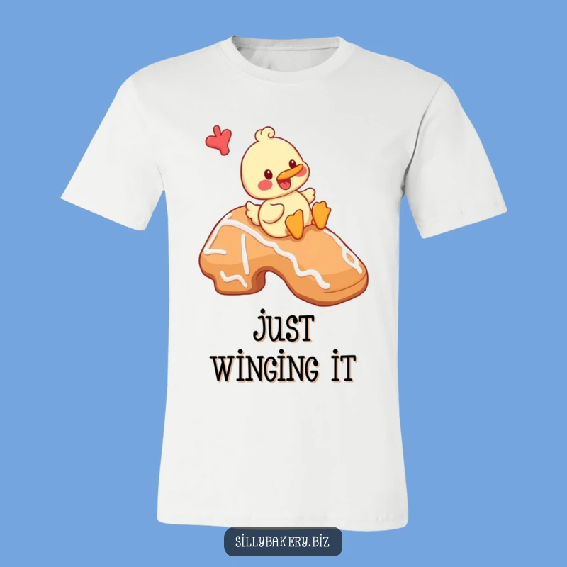 Funny Duck Cookie T-Shirt: Hilarious Cartoon Duck Baking Tee for Giggles
